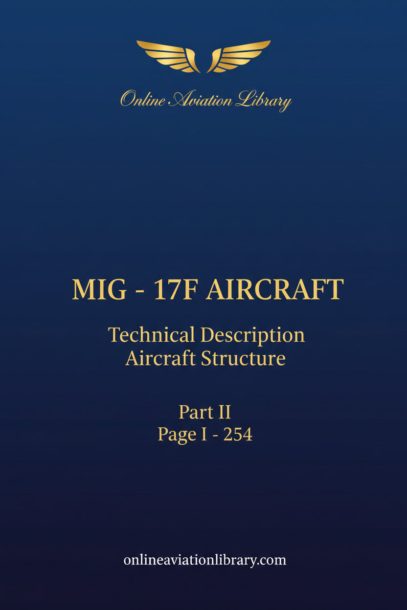 MiG-17F Aircraft Technical Description Standard Cover Page