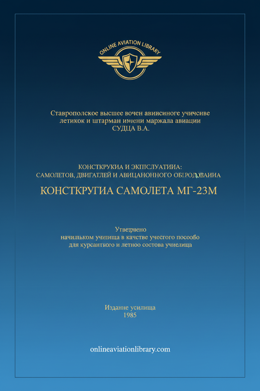 MiG-23M Construction Manual Standard Cover Page TEXT