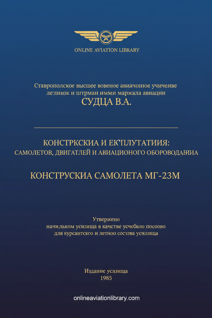 MiG-23M Construction Manual Standard Cover Page TEXT