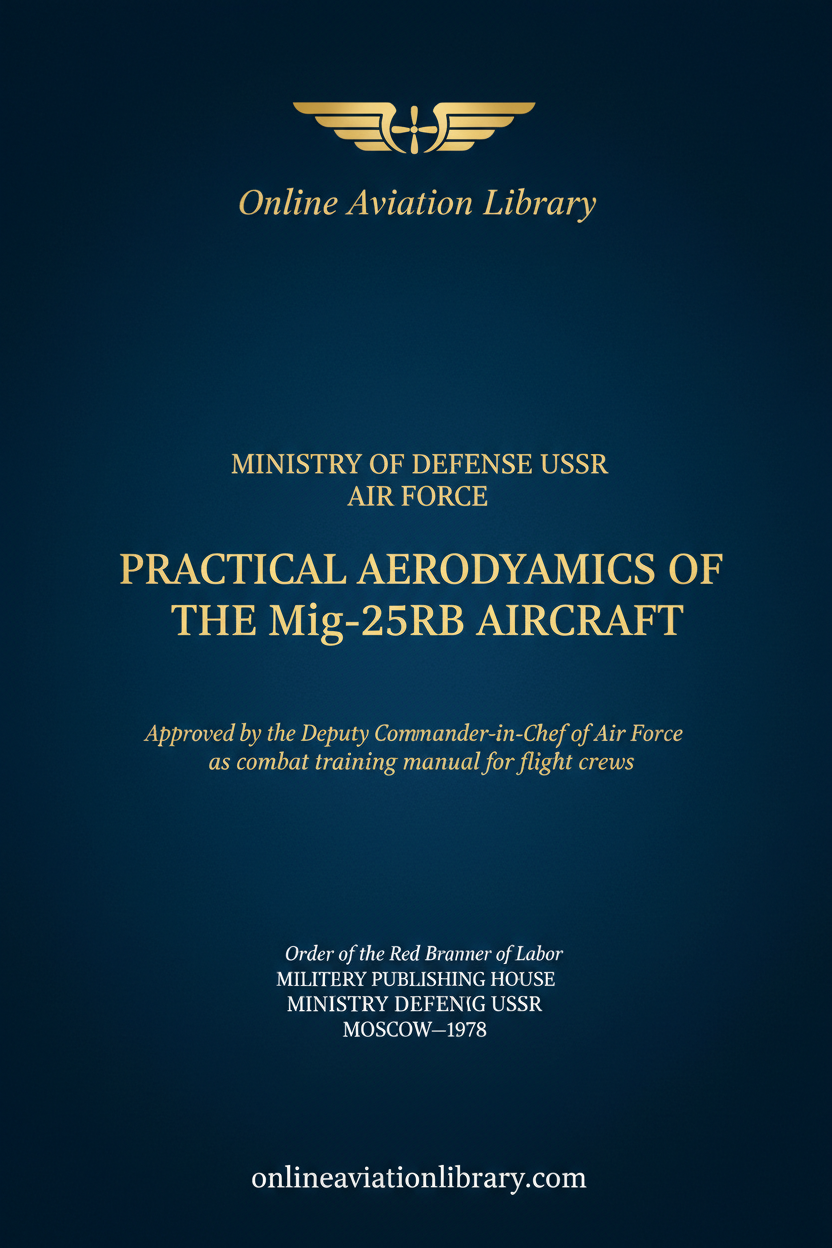 MiG-25RB Practical Aerodynamics English Standard Cover Page