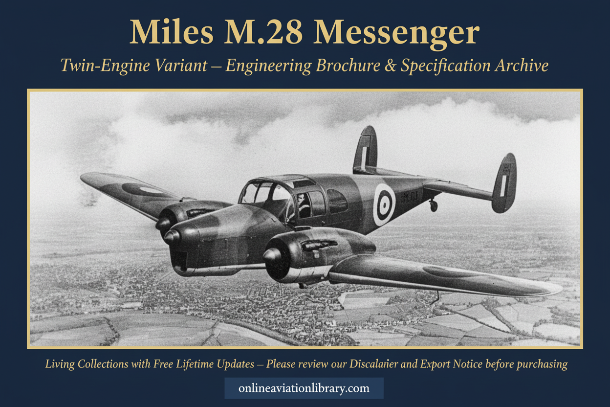 Miles M.28 Messenger — Twin Engine Banner