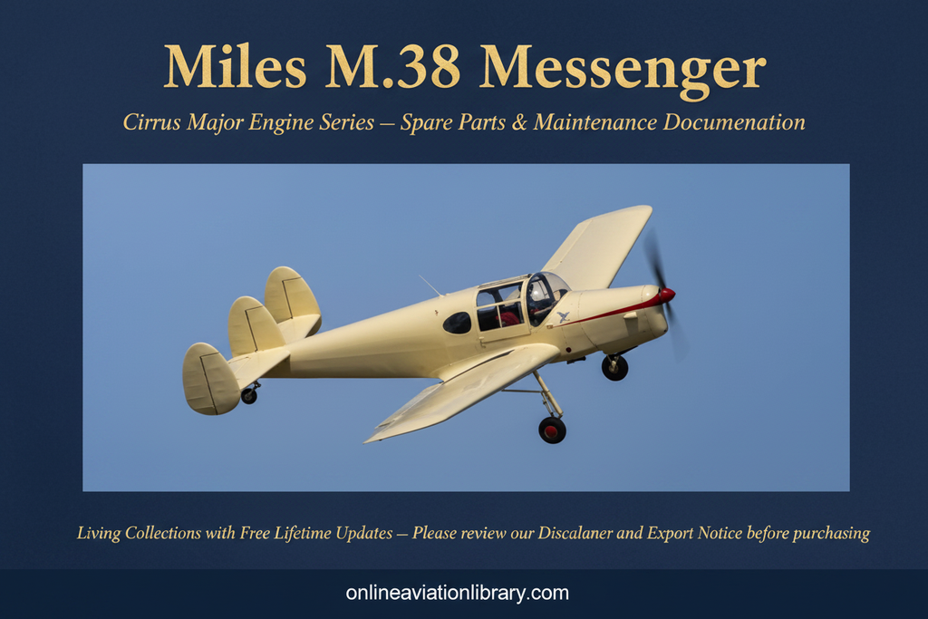 Miles M.38 Messenger — Cirrus Major Engine Banner