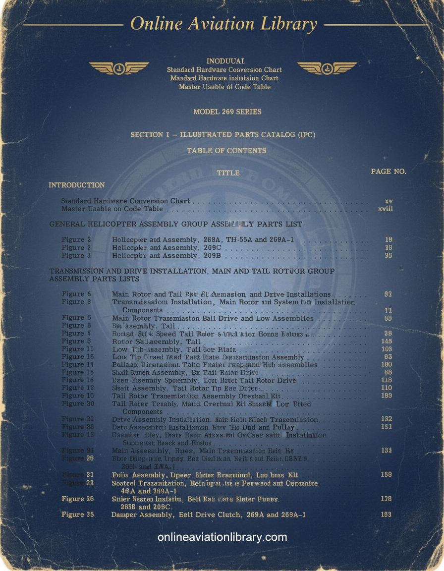 Model 269 Series IPC Section I Cover Page
