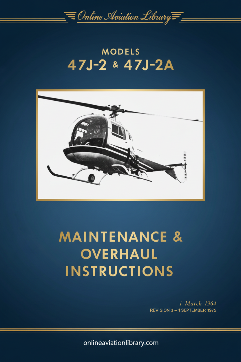 Models 47J-2 & 47J-2A Maintenance & Overhaul Instructions Cover Page