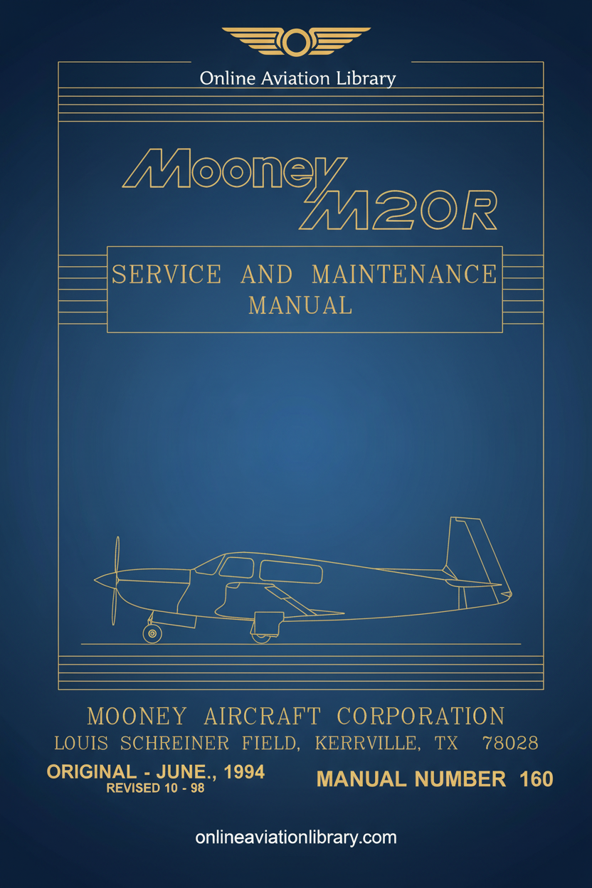 Mooney M20R Service and Maintenance Manual Standard Cover Page