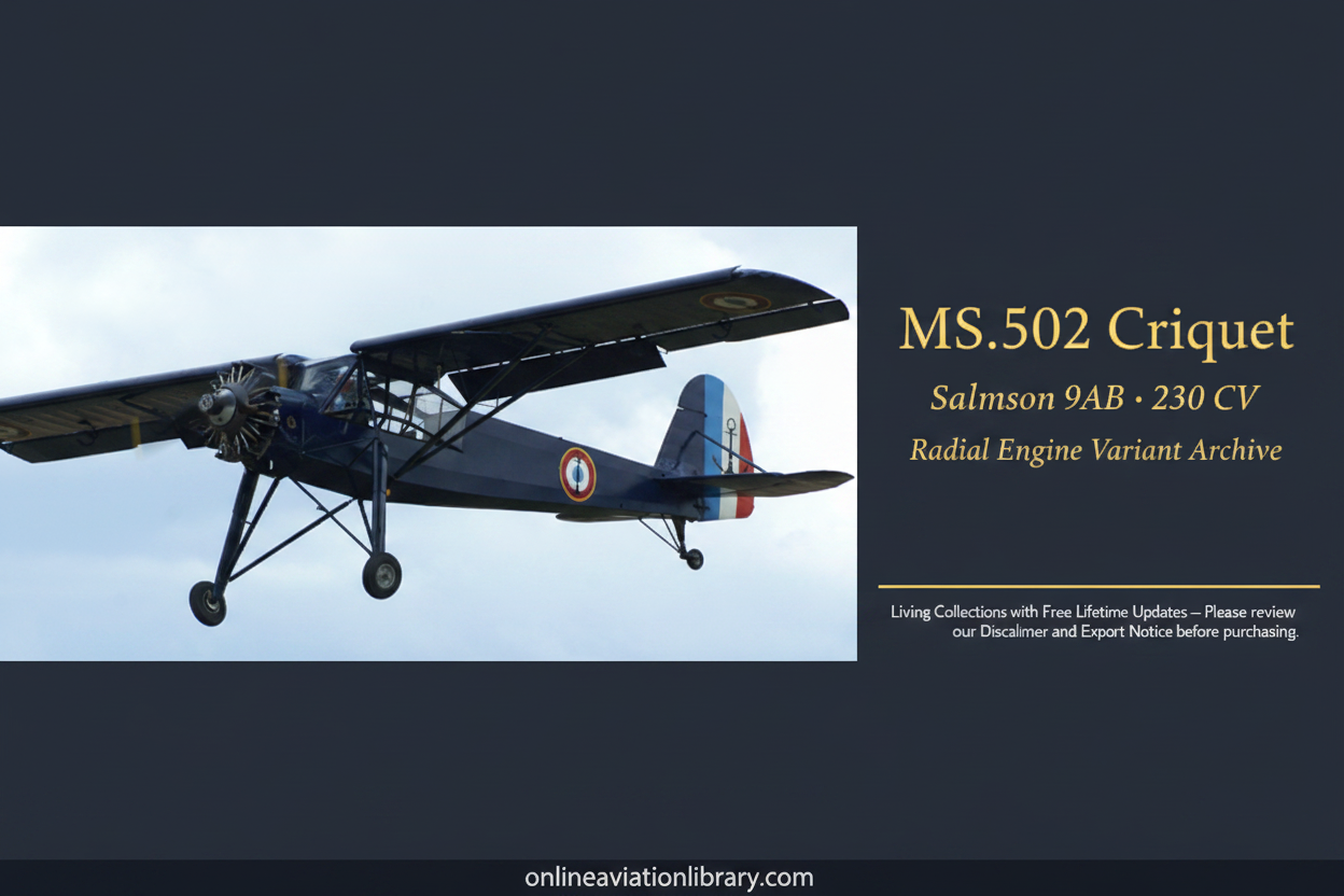 MS.502 Criquet Banner — Salmson Radial
