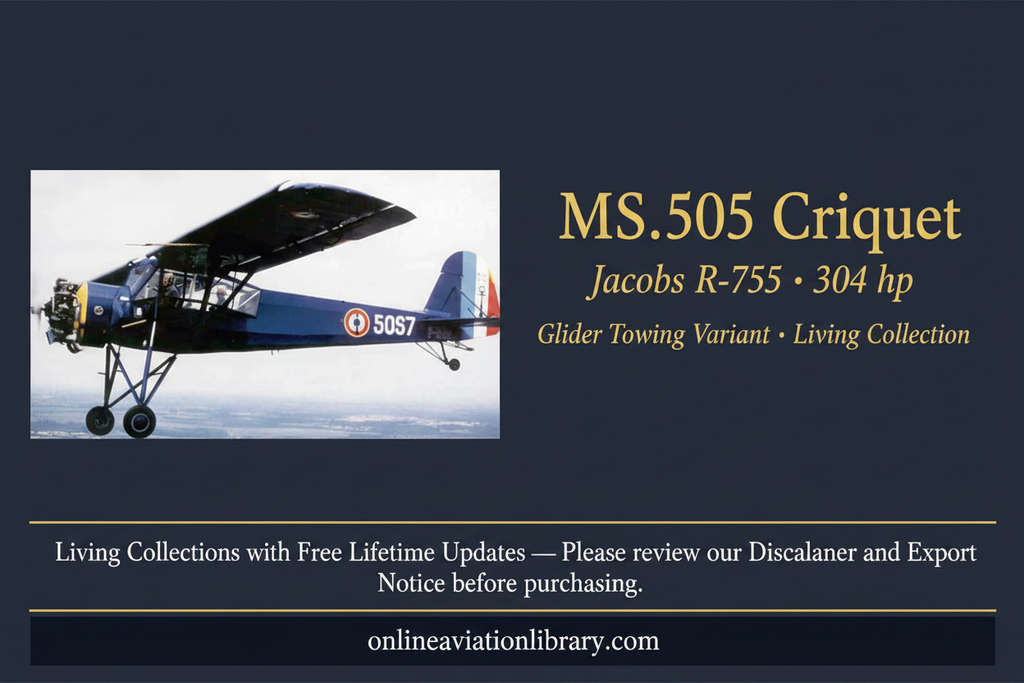 MS.505 Criquet Banner — Jacobs R-755