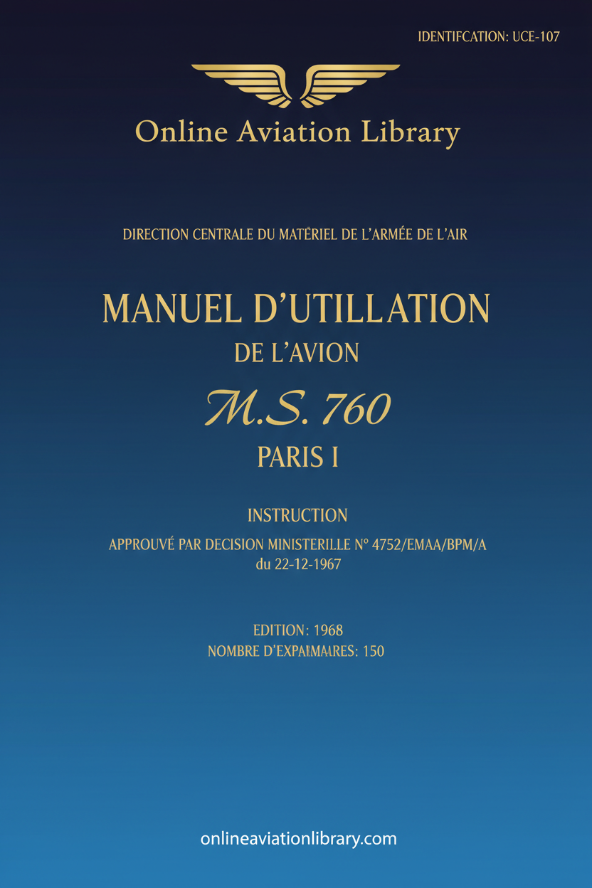 MS 760 Paris I Manuel d'Utilisation Standard Cover Page