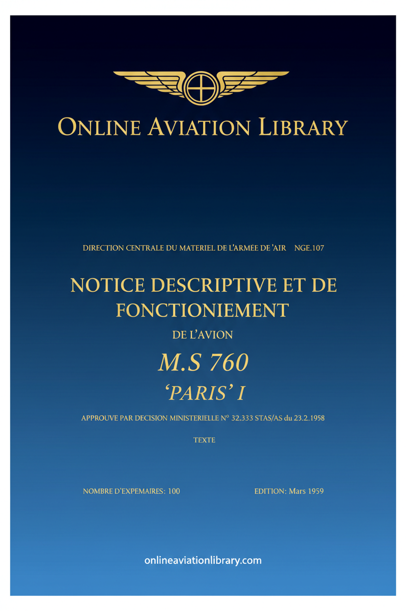 MS 760 Paris I Standard Cover Page
