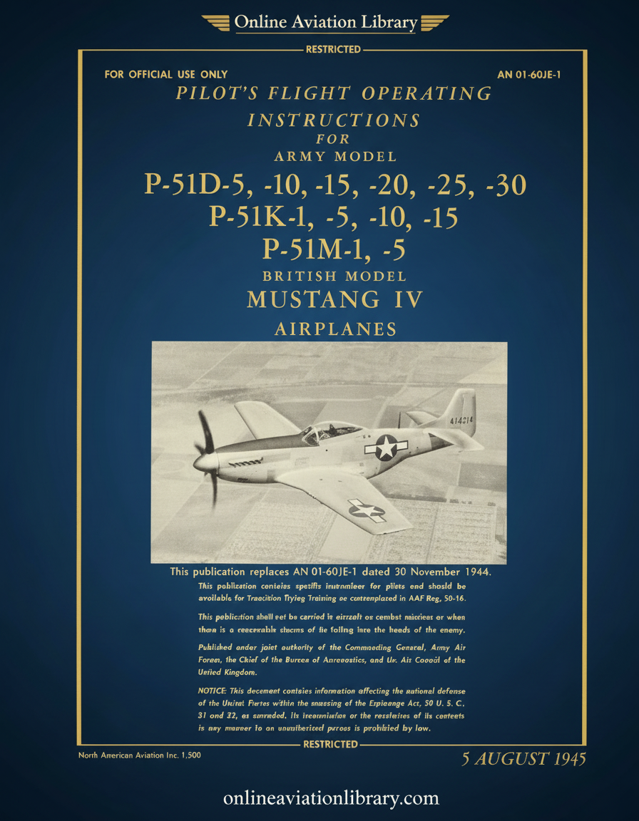 Mustang IV Manual Cover Page