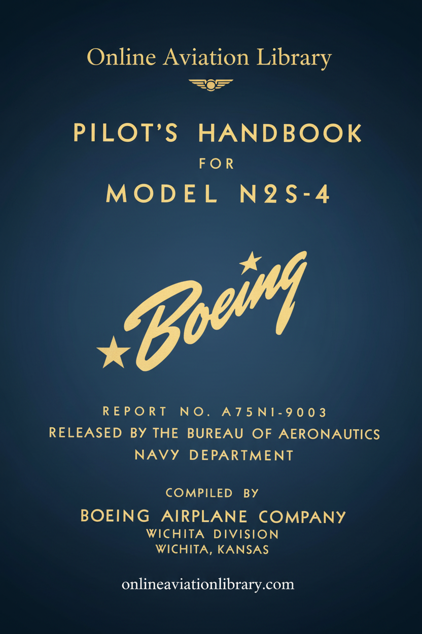 N2S-4 Boeing Pilot's Handbook Cover