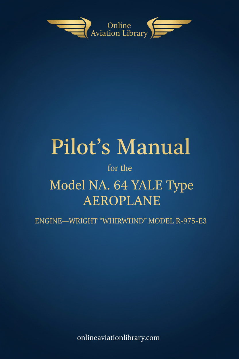NA 64 YALE Pilot's Manual Standard Cover Page