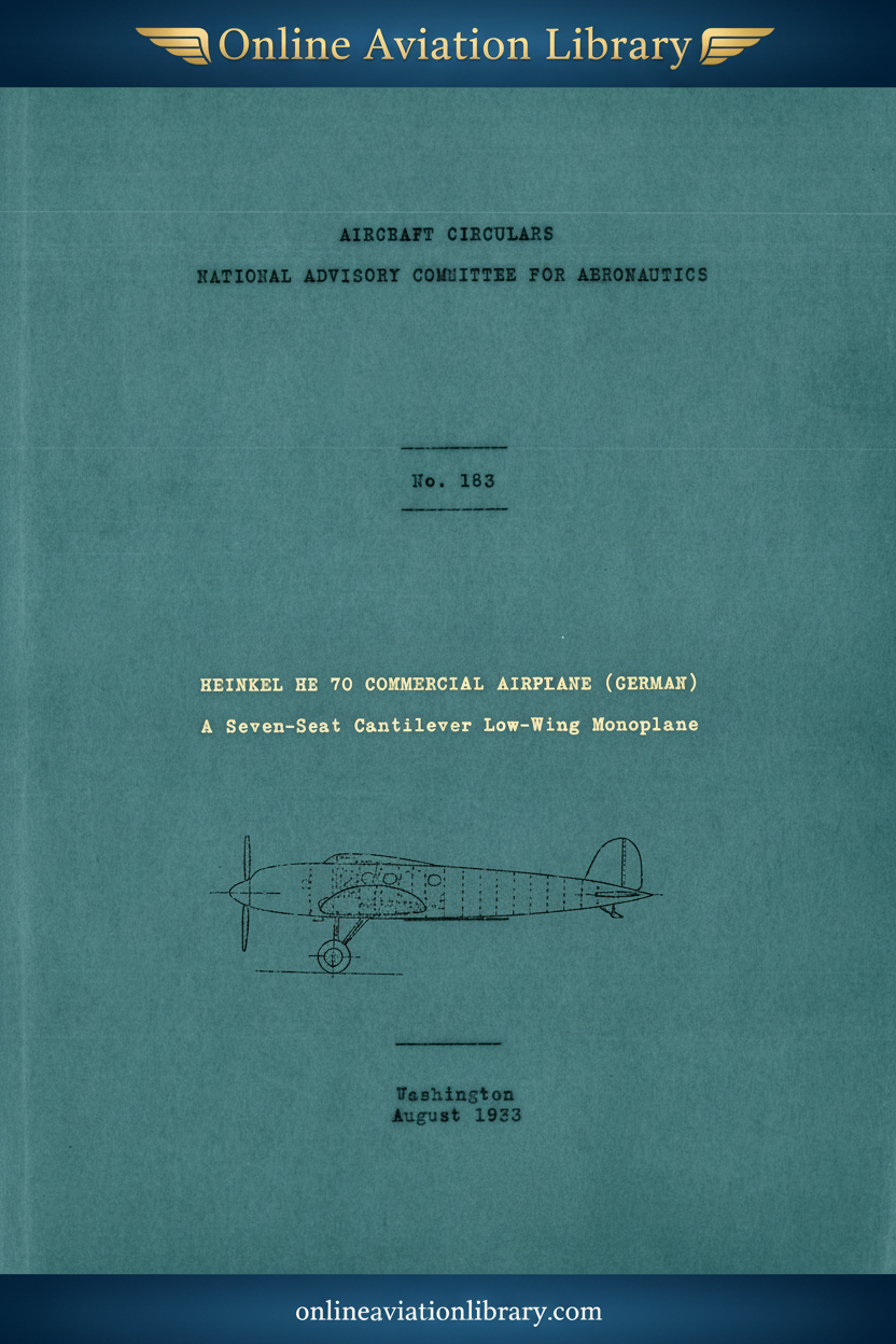 NACA Circular No. 183 Cover