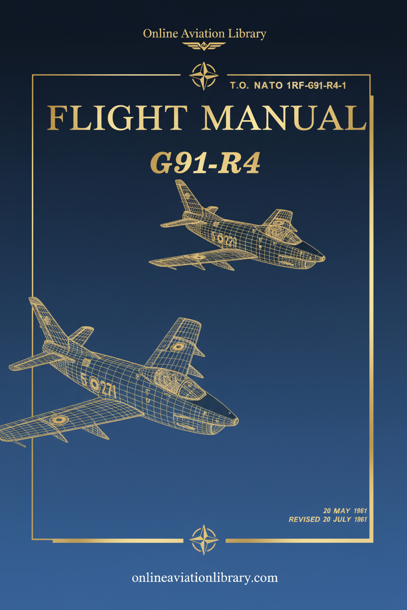 NATO G91-R4 Flight Manual Cover Page