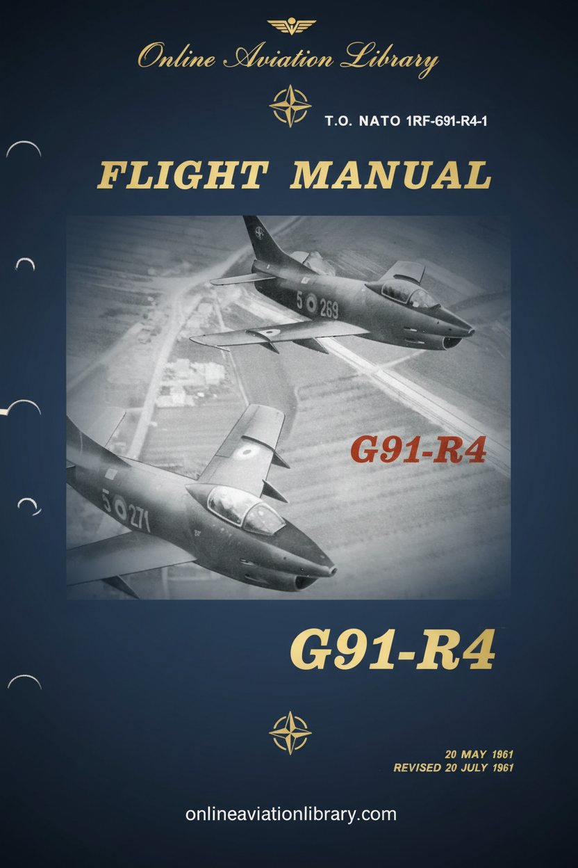 NATO G91-R4 Flight Manual Cover Page