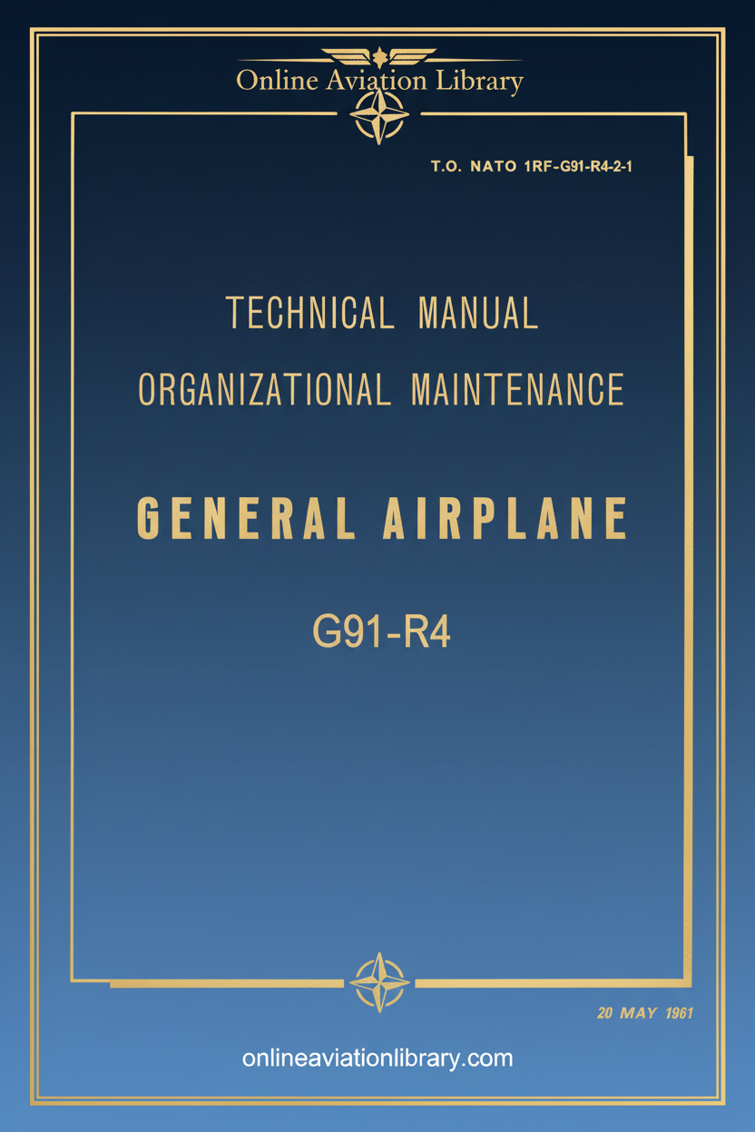 NATO G91-R4 Technical Manual Cover Page