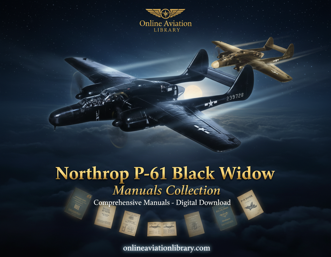 Northrop P-61 Black Widow Manuals Collection Banner