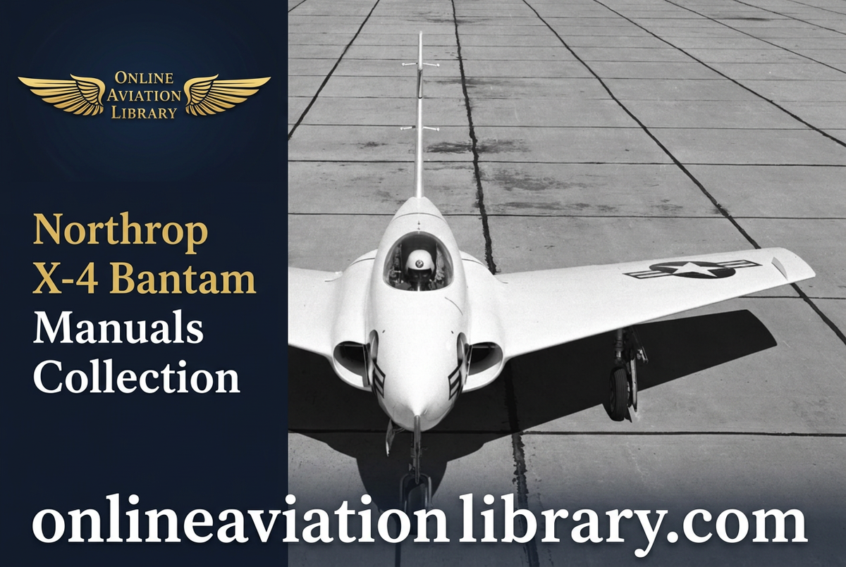 Northrop X-4 Bantam front-view banner