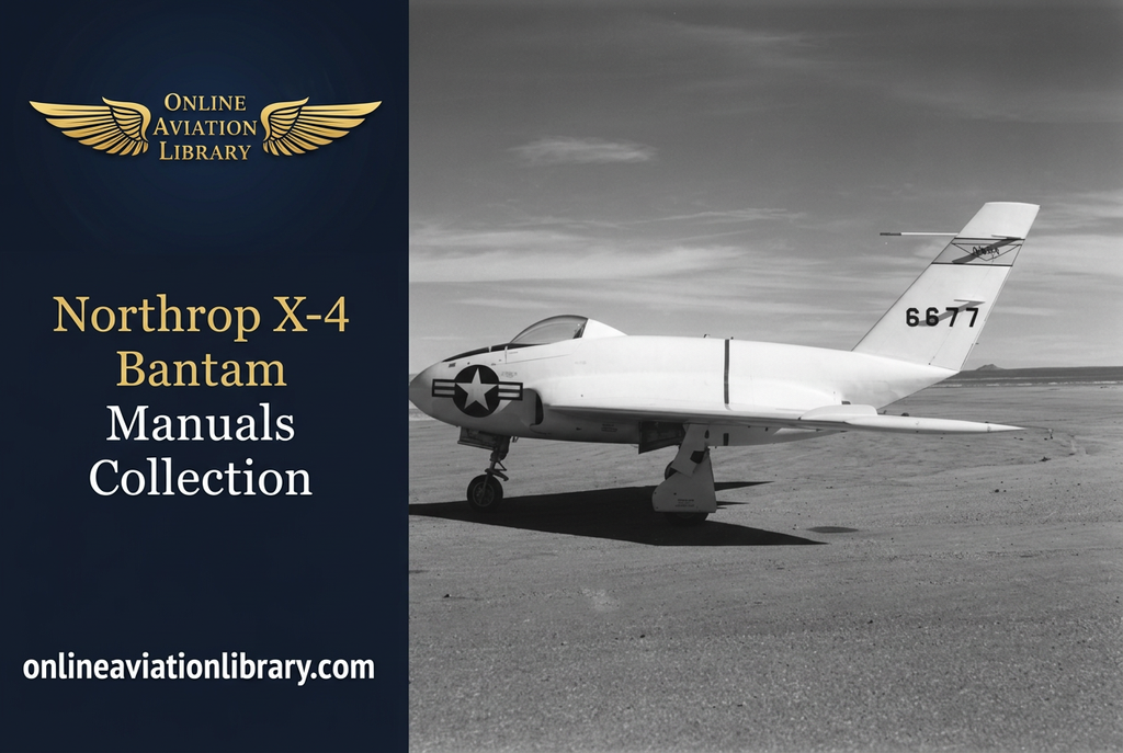 Northrop X-4 Bantam Manuals Collection banner