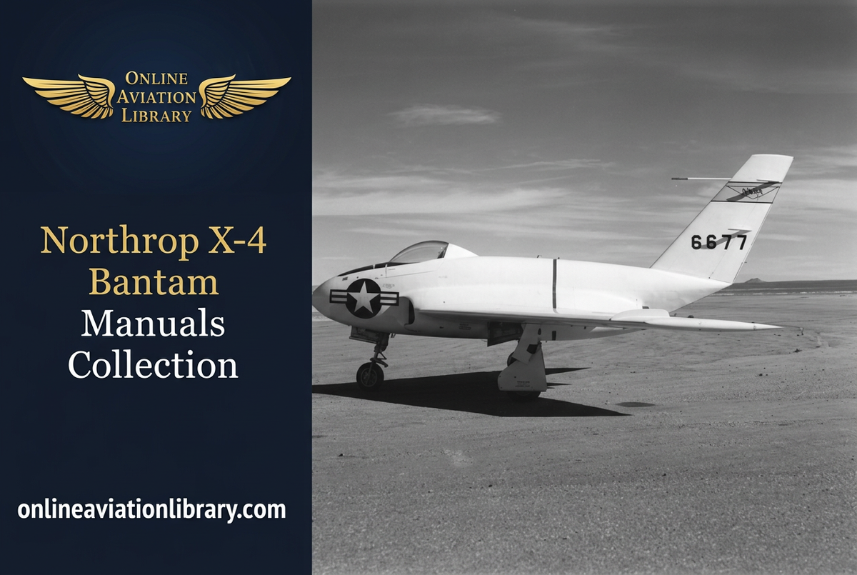 Northrop X-4 Bantam Manuals Collection banner