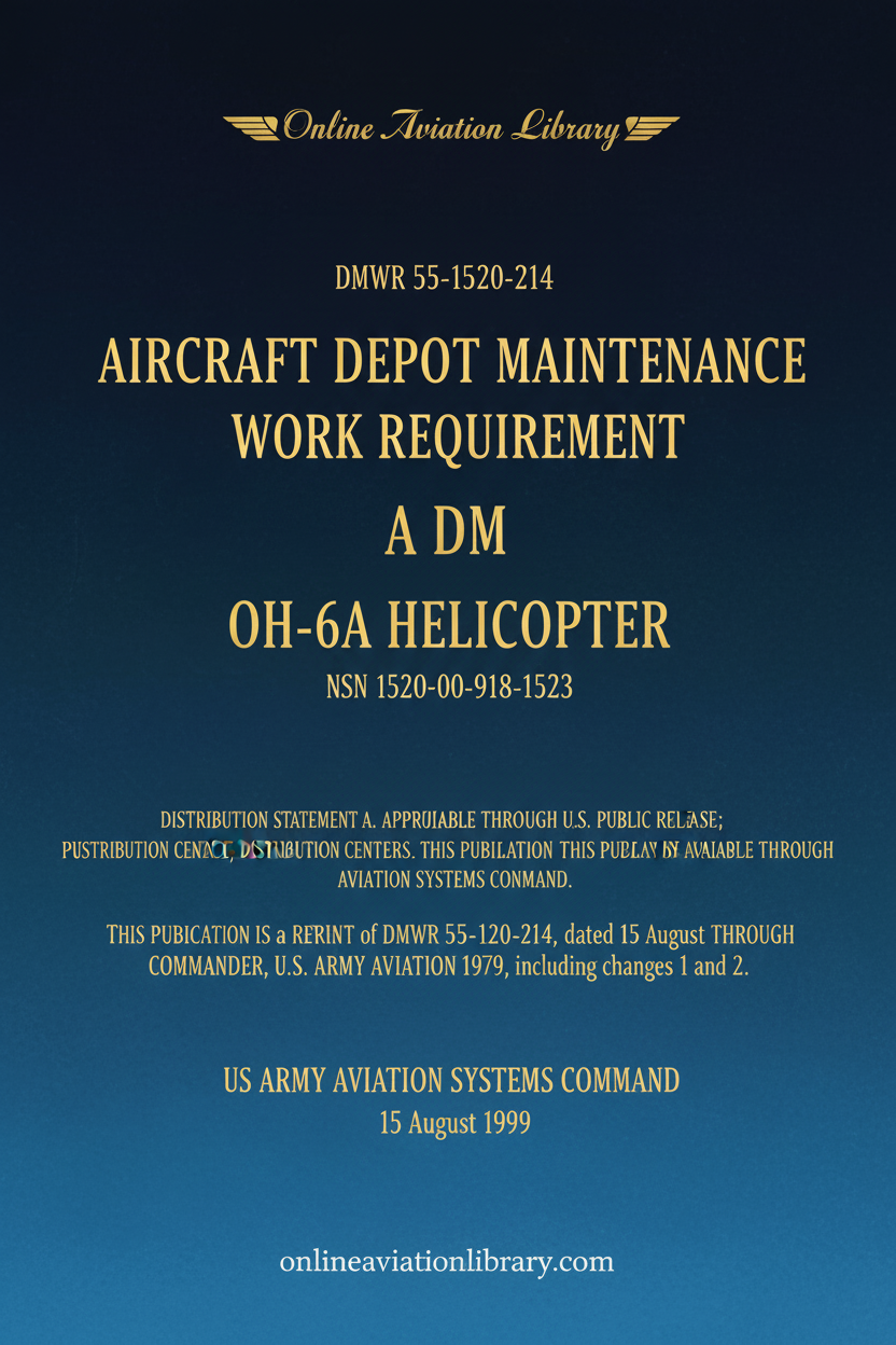 OH-6A Helicopter DMWR Cover Page