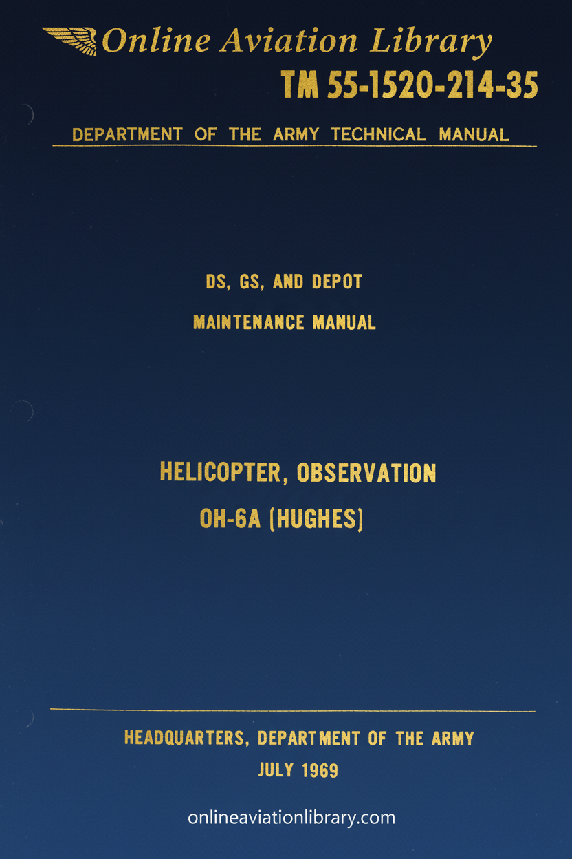 OH-6A Maintenance Manual Cover Page