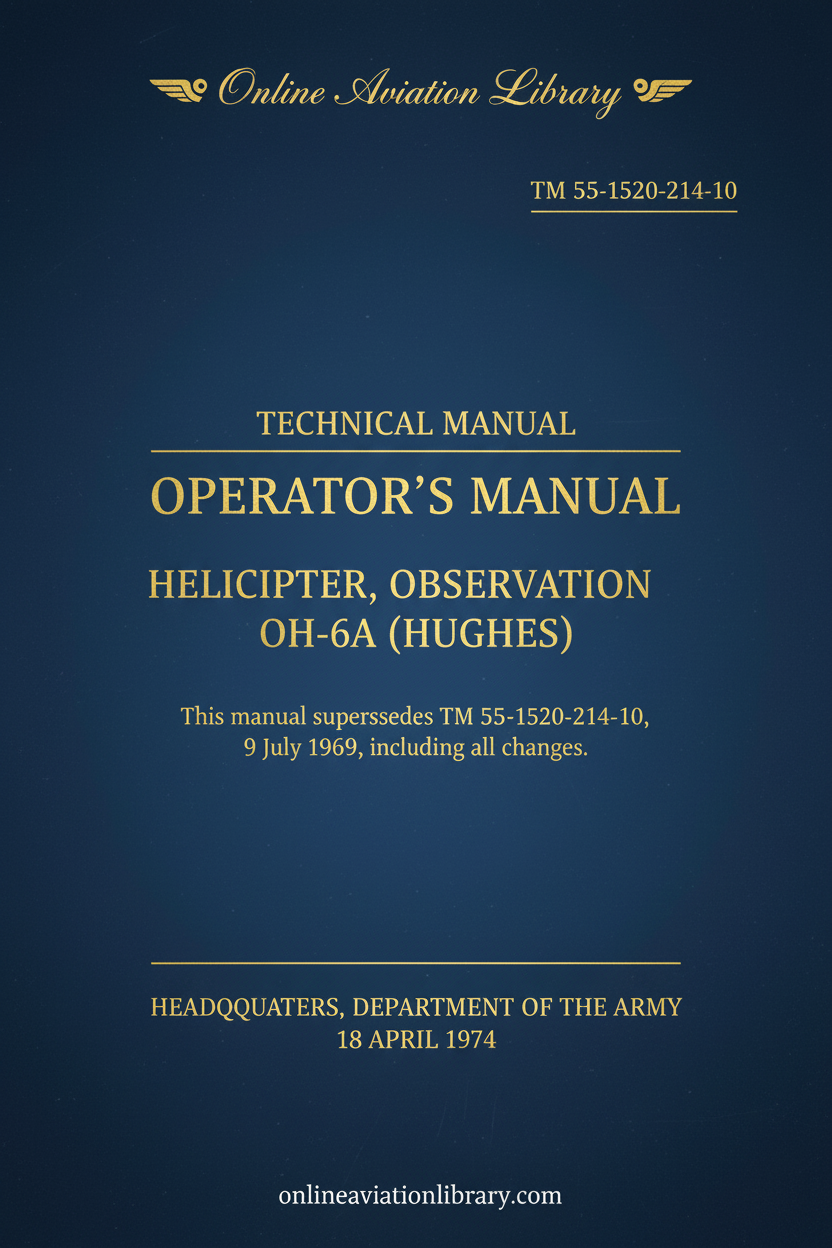 OH-6A Operator's Manual Cover Page