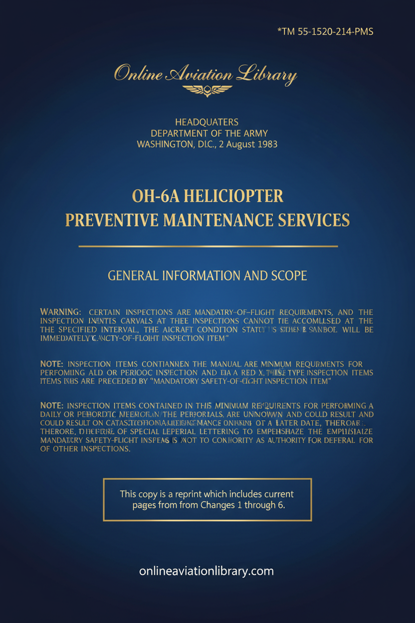 OH-6A Preventive Maintenance Services Manual Cover Page