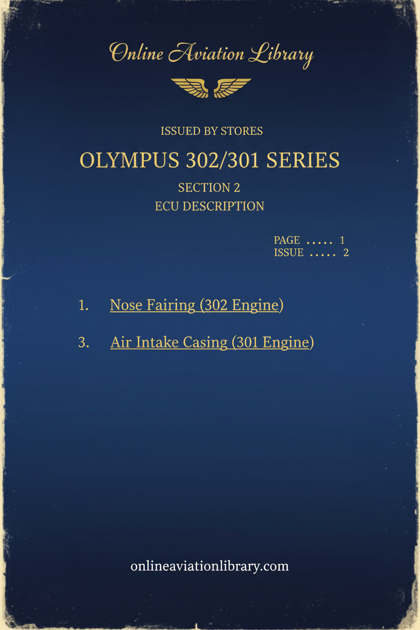 Olympus 302/301 Series ECU Description Manual Cover Page