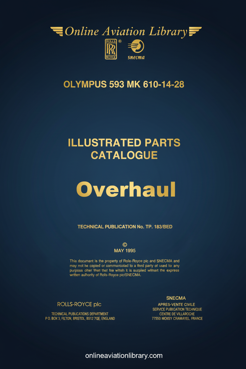 Olympus 593 Overhaul Manual Cover Page