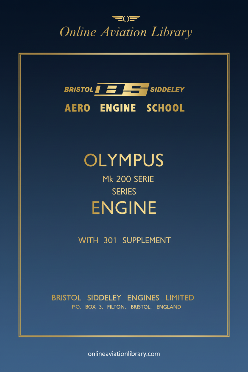 Olympus Mk 200 Series Engine Manual Cover Page