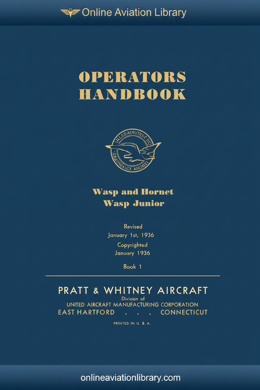 Operators Handbook Wasp Hornet Wasp Junior
