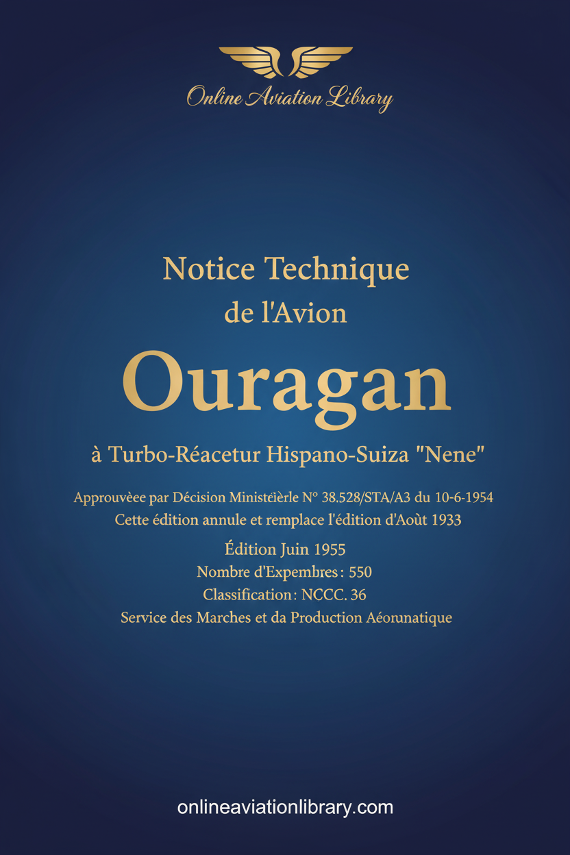 Ouragan Notice Technique Standard Cover Page