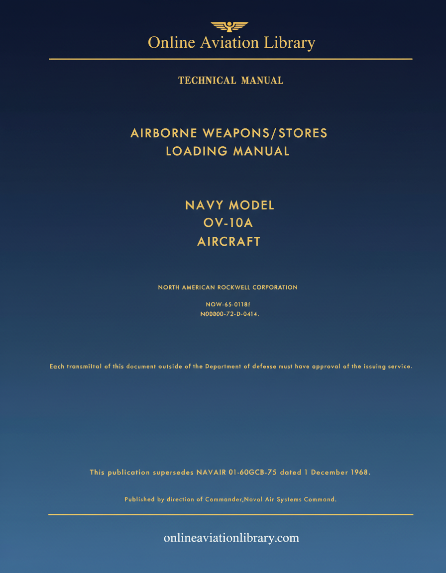 OV-10A Airborne Weapons/Stores Loading Manual Cover Page