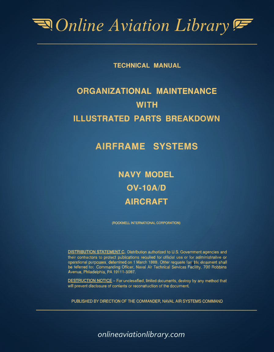 OV-10A/D Organizational Maintenance Technical Manual Cover Page