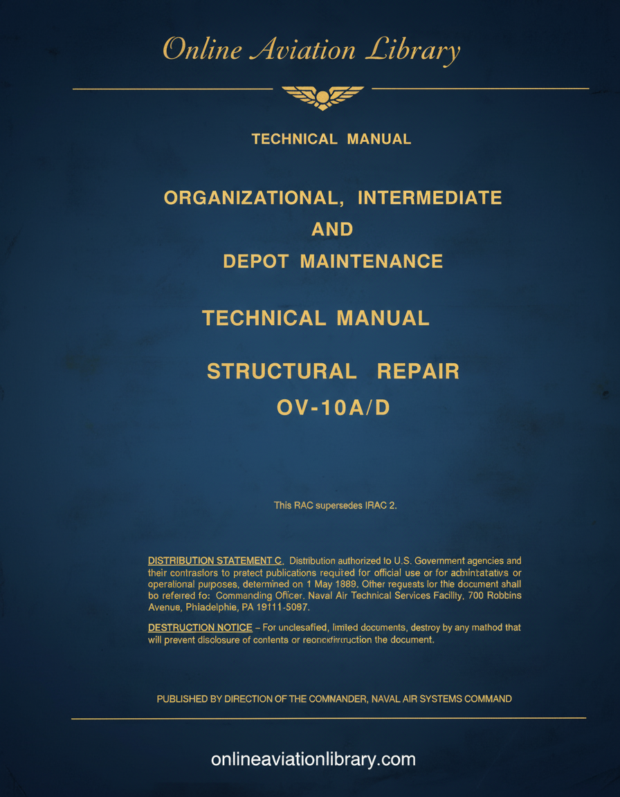 OV-10A/D Structural Repair Technical Manual Cover Page