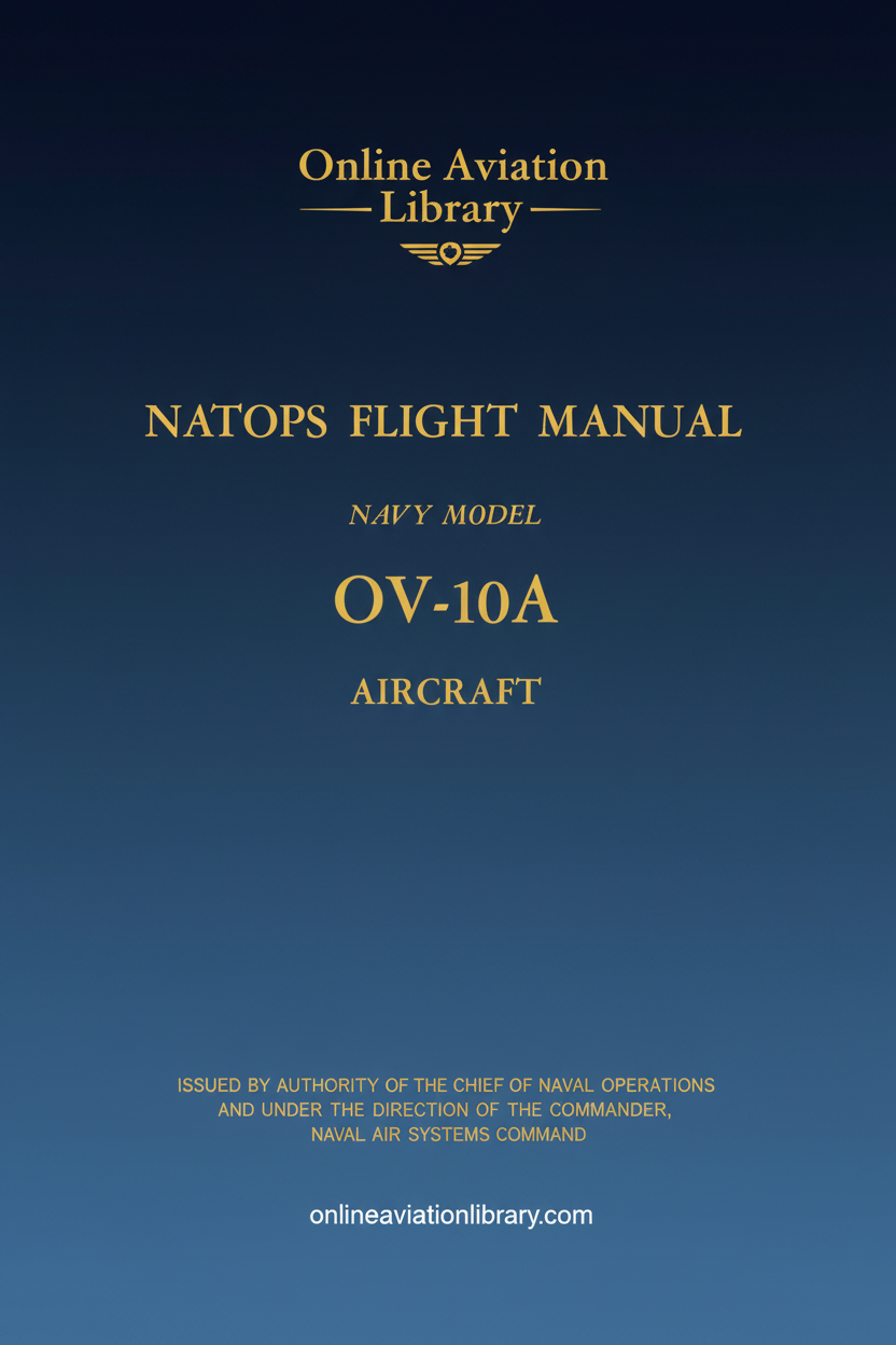 OV-10A NATOPS Flight Manual Cover Page