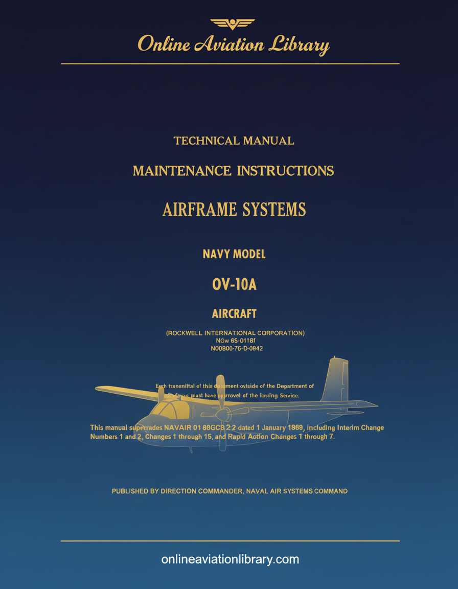 OV-10A Technical Manual Cover Page