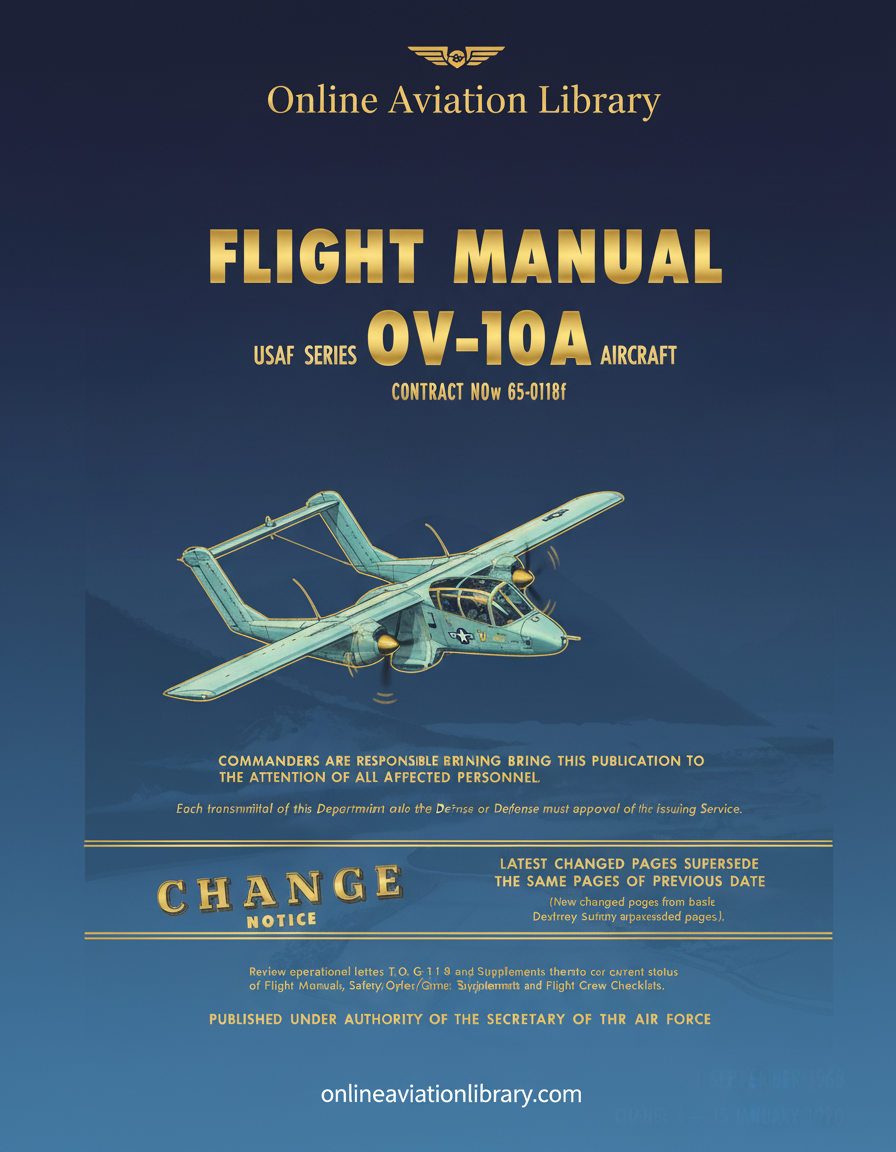 OV-10A USAF Flight Manual Cover Page