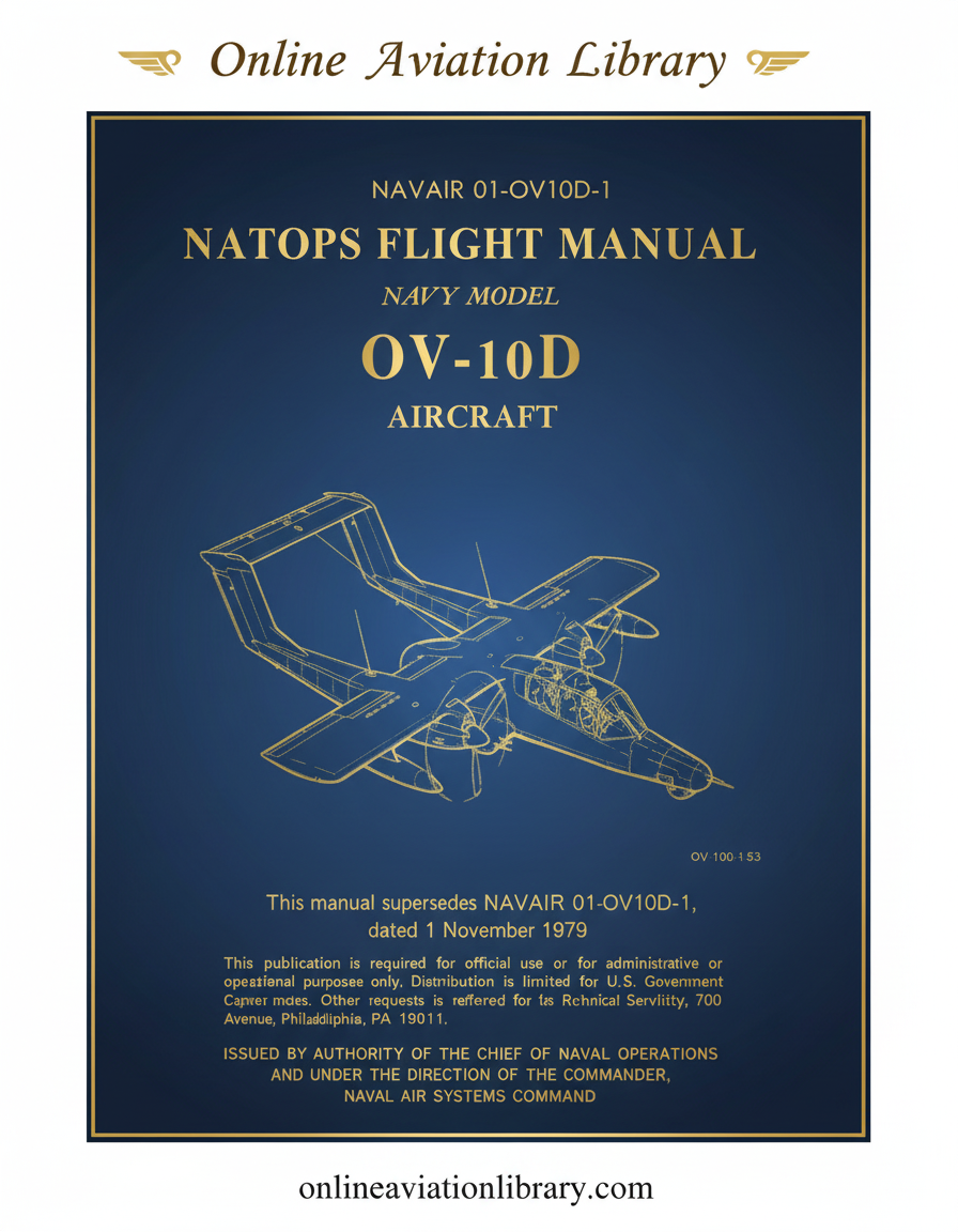 OV-10D NATOPS Flight Manual Cover Page