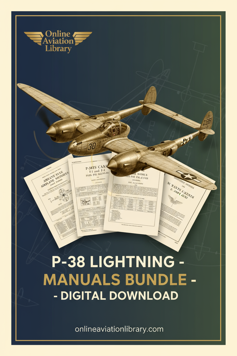 P-38 Lightning Manuals Bundle Banner