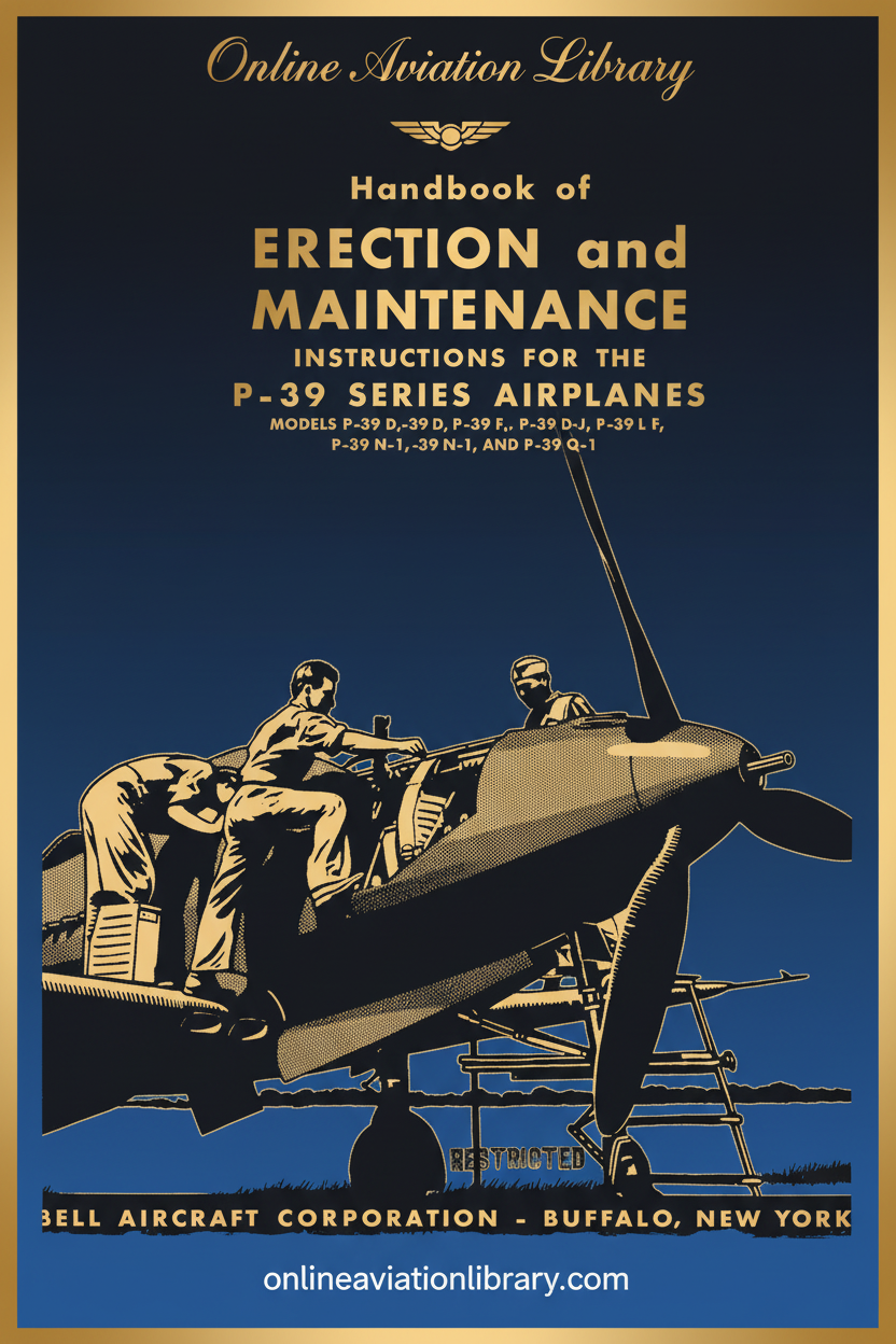P-39 Erection and Maintenance Manual Cover