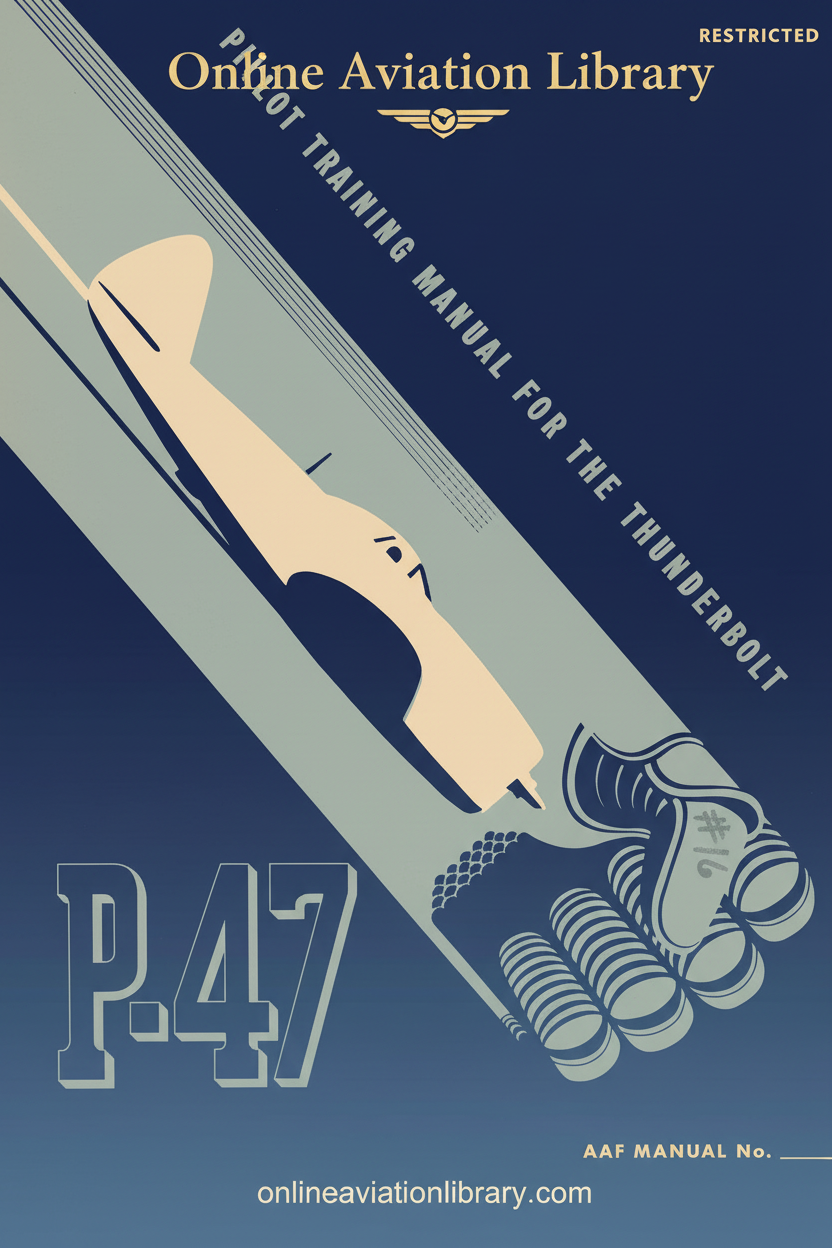 P-47 Thunderbolt Pilot Training Manual Cover