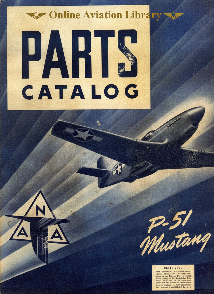 P-51 Mustang Parts Catalog Cover Page