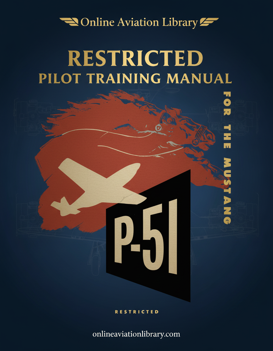 P-51 Mustang Pilot Training Manual Cover Page