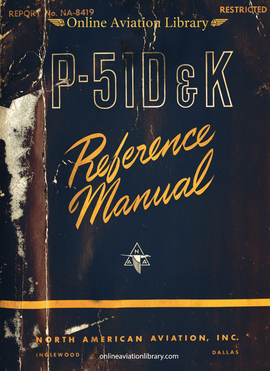 P-51D & K Reference Manual Cover Page