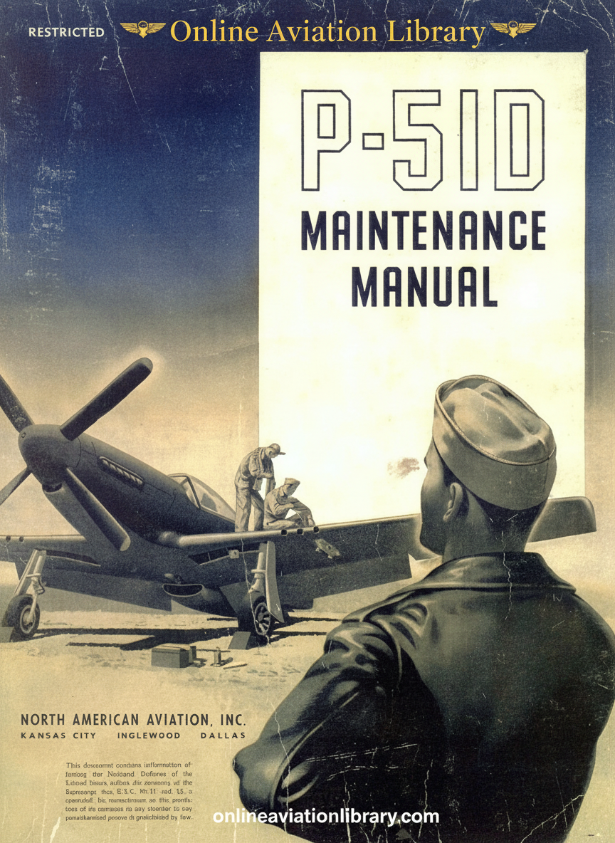 P-51D Maintenance Manual Cover Page