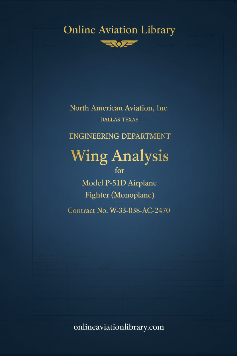 P-51D Manual Cover Page