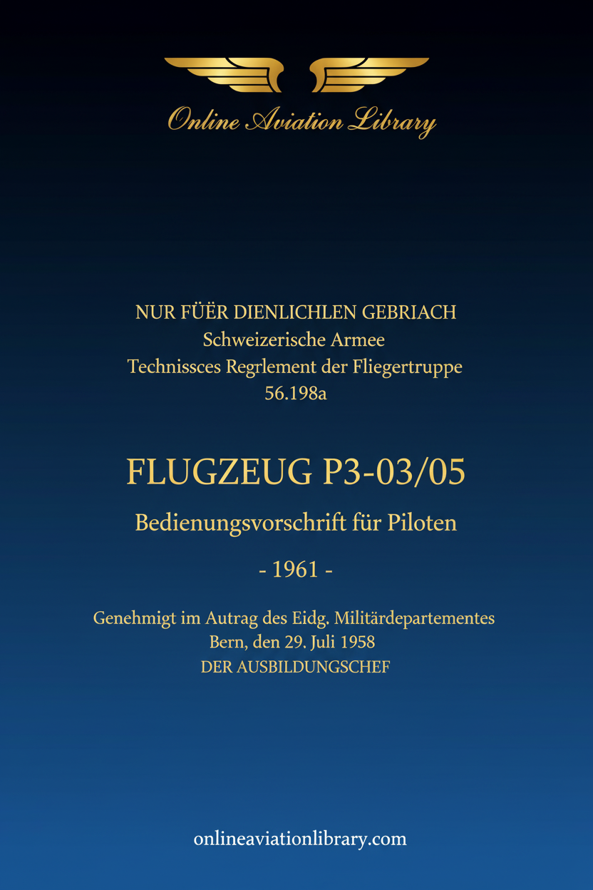P3-03/05 Bedienungsvorschrift Cover Page