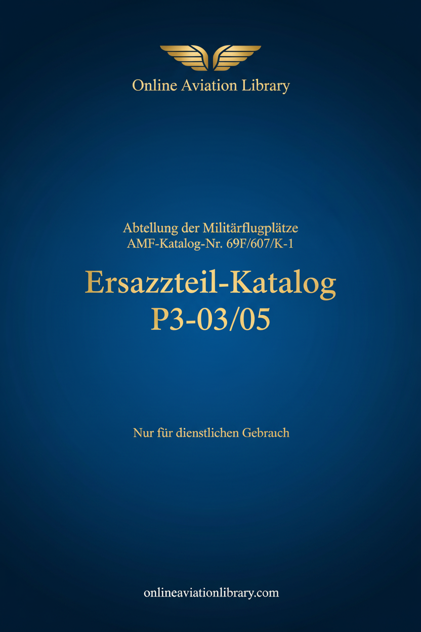 P3-03/05 Ersatzteil-Katalog Cover Page
